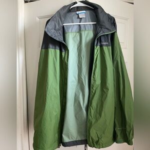 Columbia Men's Flash Challenger Omni-Shield Green Windbreaker Jacket Size XXL